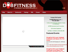 Tablet Screenshot of dv8fitness.com
